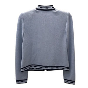St. John Sweaters - St. John Blue Zip Cardigan St. John Sweaters - St. John Blue Zip Cardigan